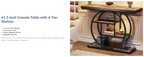 41.3" Industrial Console Table, 4-Tier