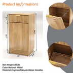 10-Gallon Woodgrain Tilt-Out Trash Can Cabinet