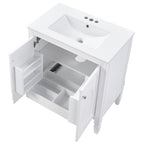 30" No Assembly Needed Vintage Bathroom Vanity