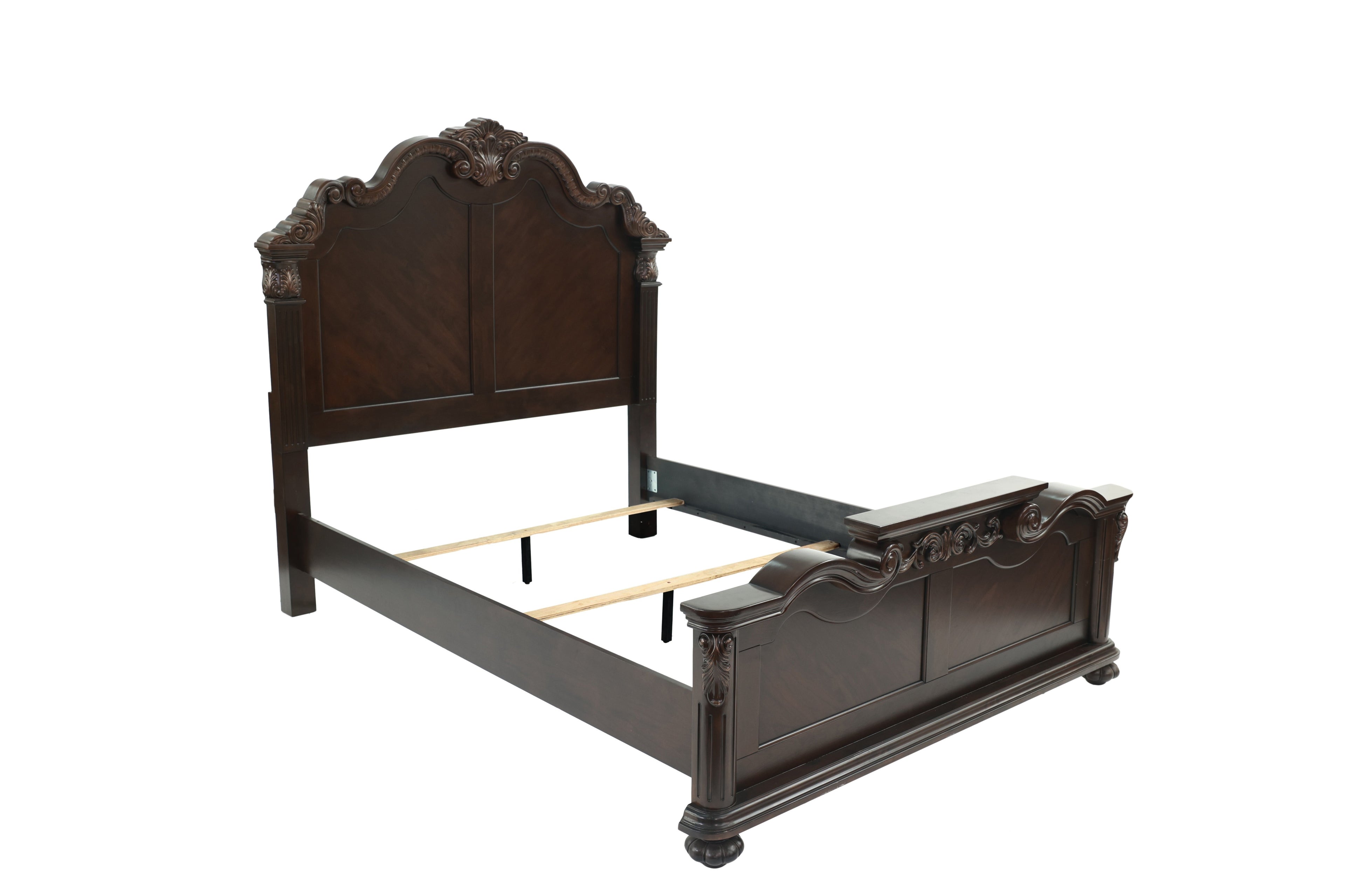 Majestic Formal Queen Size Bed 2x Nightstands Set