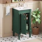 18" French Style Bathroom Cabinet with Storage