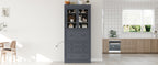 TOPMAX Freestanding Kitchen Pantry Storage Cabinet
