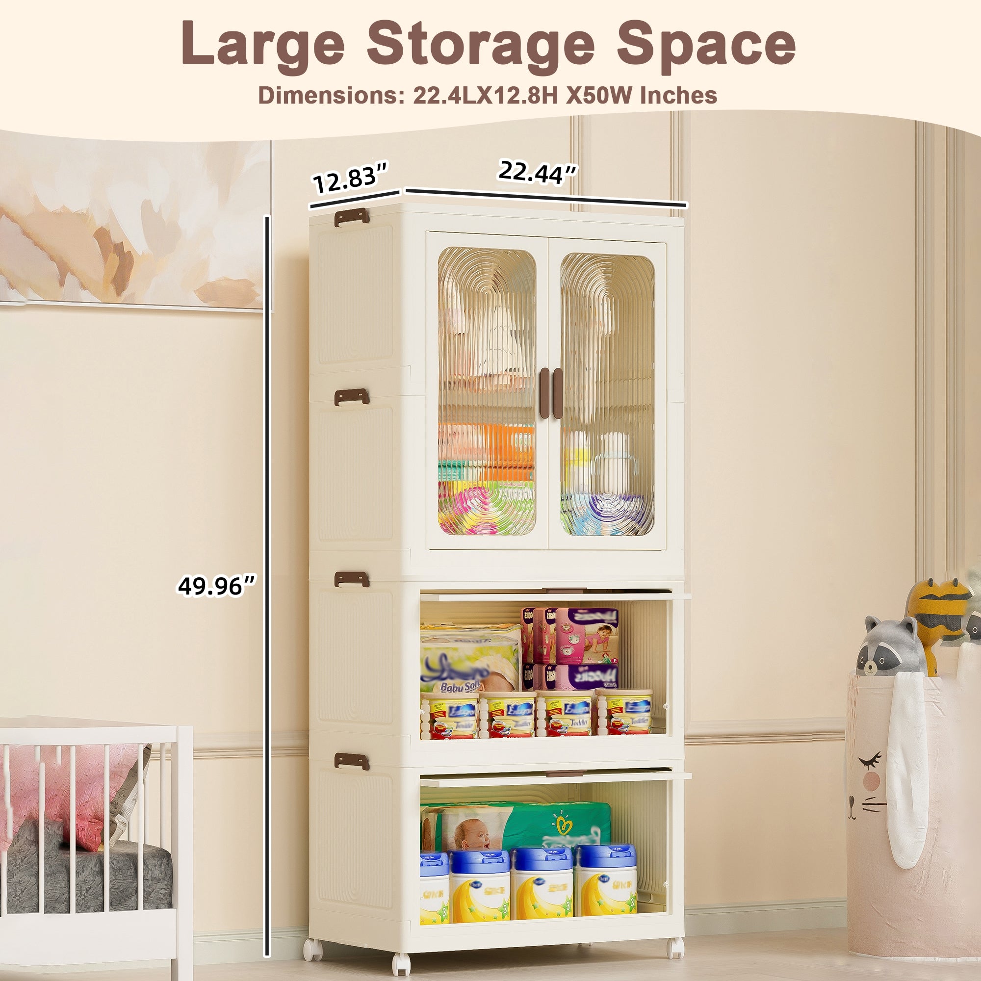 Portable Wardrobe Closet Storage Organizer for Clothes