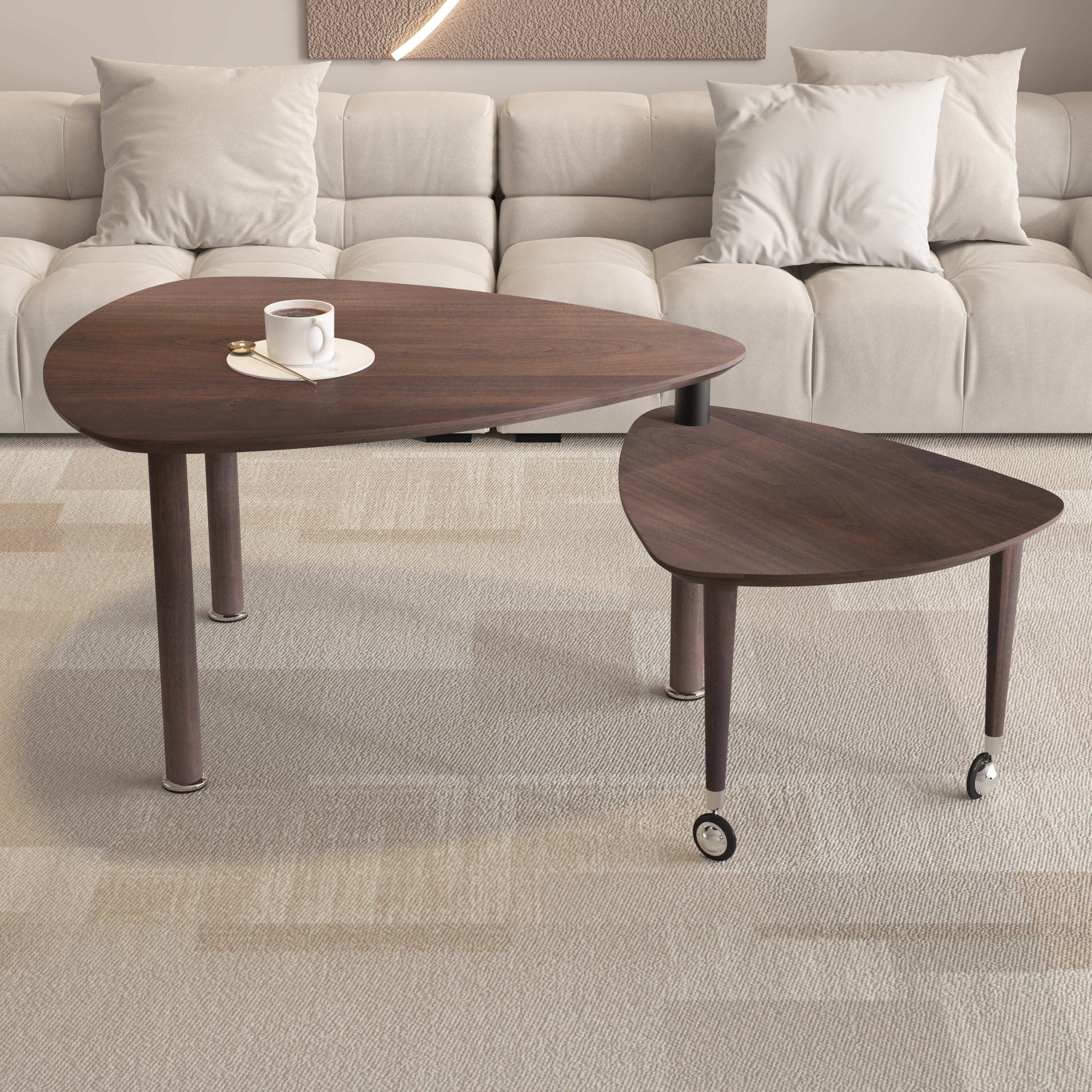 360 Degree Rotatable Modern Coffee Table