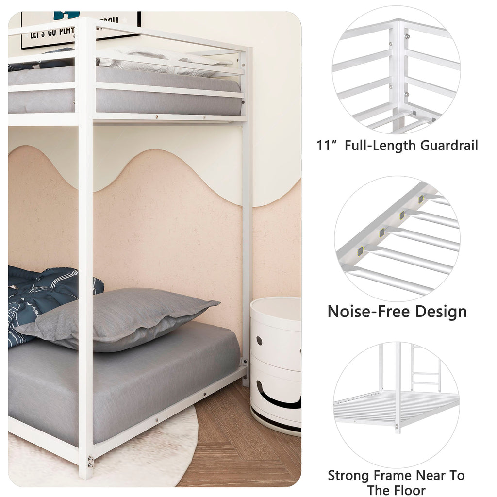 Adam Sturdy Twin over Twin Bunk Bed - Metal