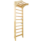 Wooden Swedish Ladder Stall Bars Set for Physical Therapy & Gymnastics