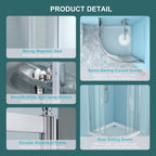 36" x 75" Framed Tub Shower Enclosure