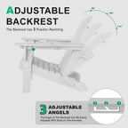 Adjustable HDPE Adirondack Chair