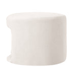 Beige Pet Friendly Ottoman with Removable Pet Cushion and Hidden Pet Nook
