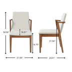 Mid-Century Modern Dining Chairs Set of 2