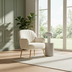 Velvet Accent Chair - Modern Upholstered Living Room Chair