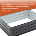 4x3x1ft Metal Raised Garden Bed