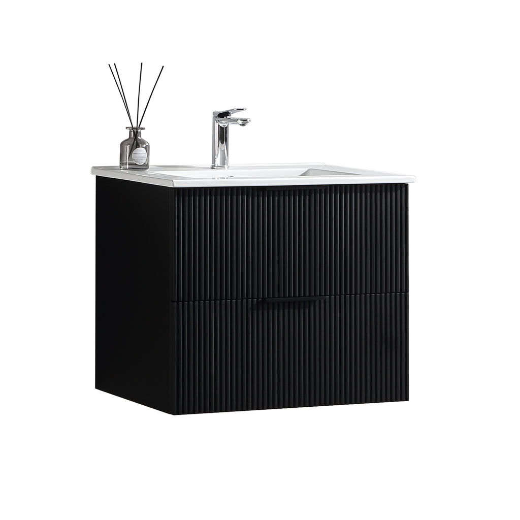 24 Inch Bathroom Vanity Cabinet With Ceramic Sink