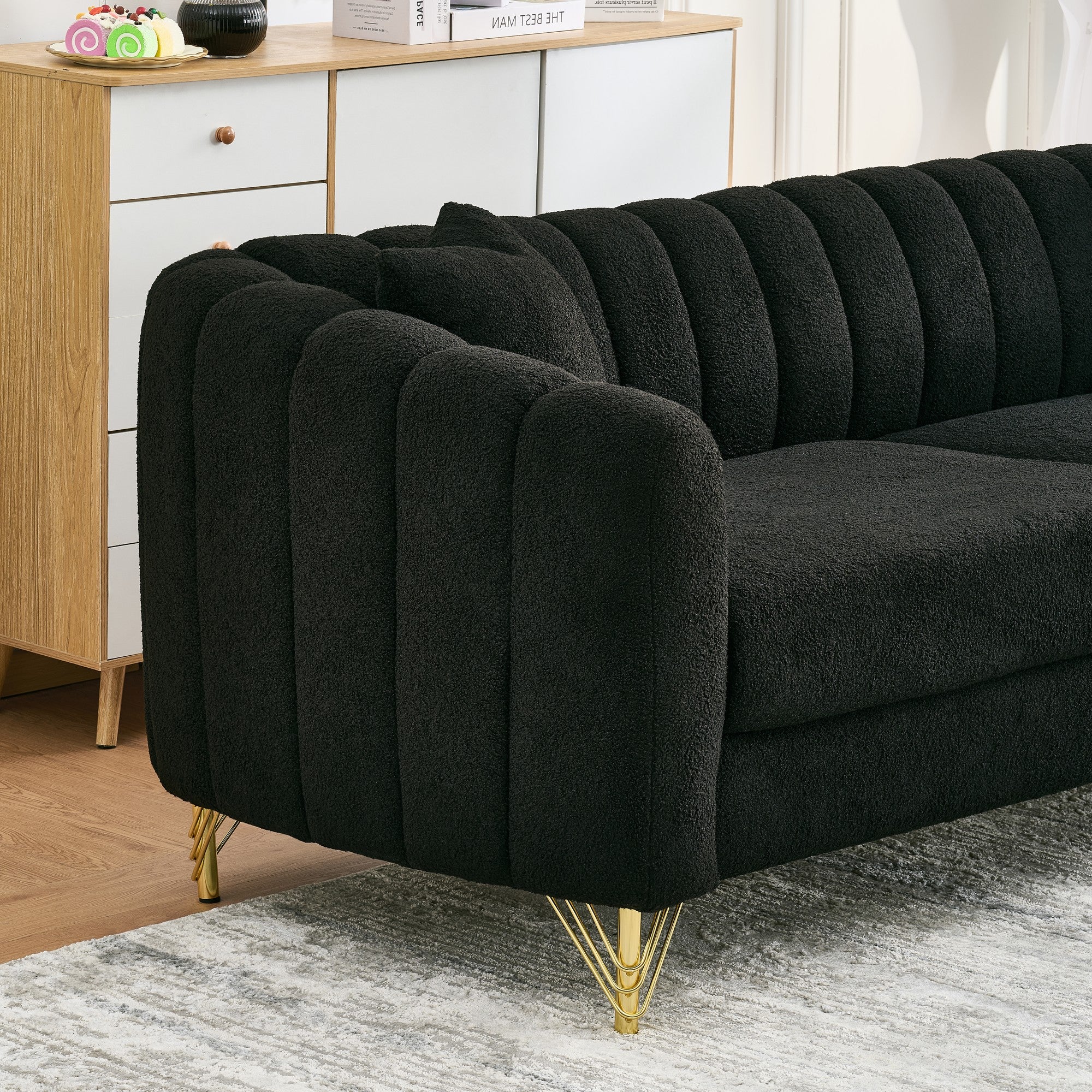85" Oversized Chenille Sofa