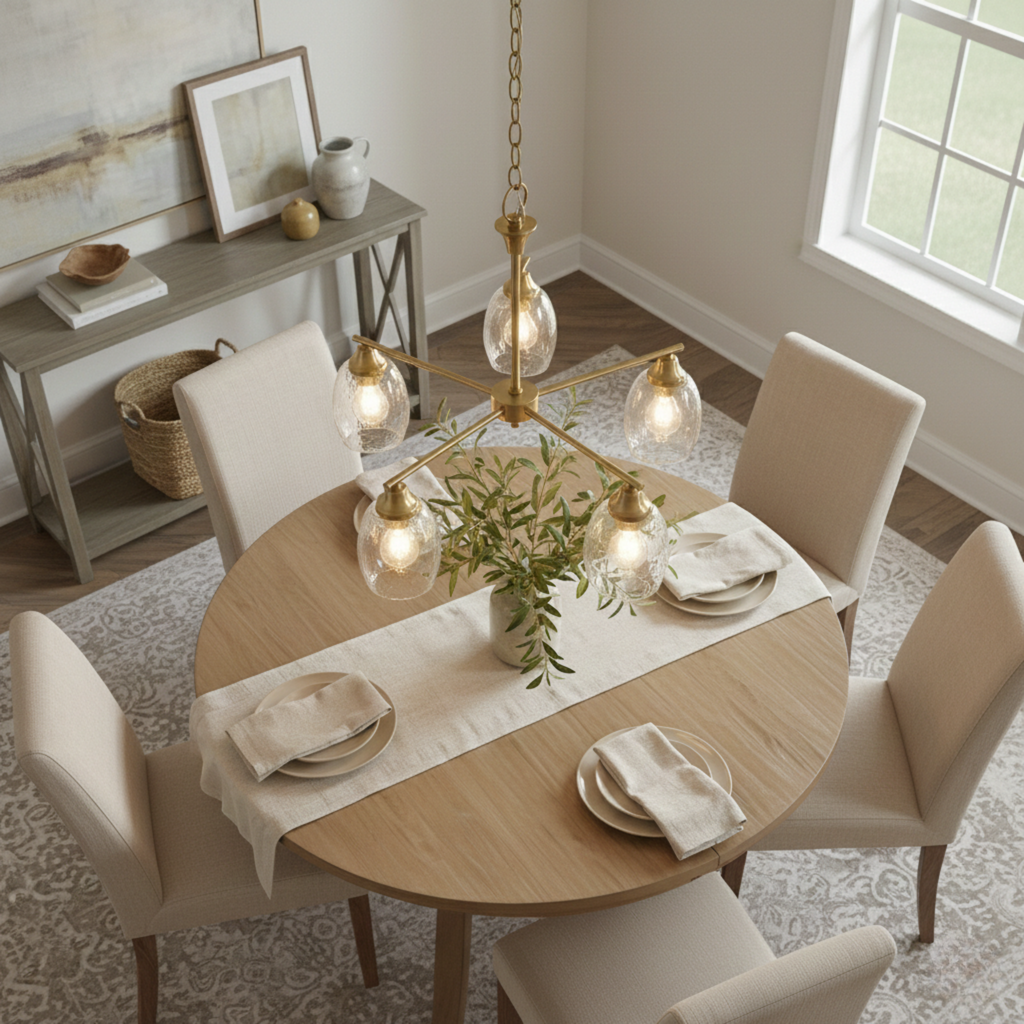 Elegance Five Lights Linear Arms with Golden