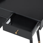 Modern Makeup Vanity Desk with Drawers, Cabinet & Charging Port