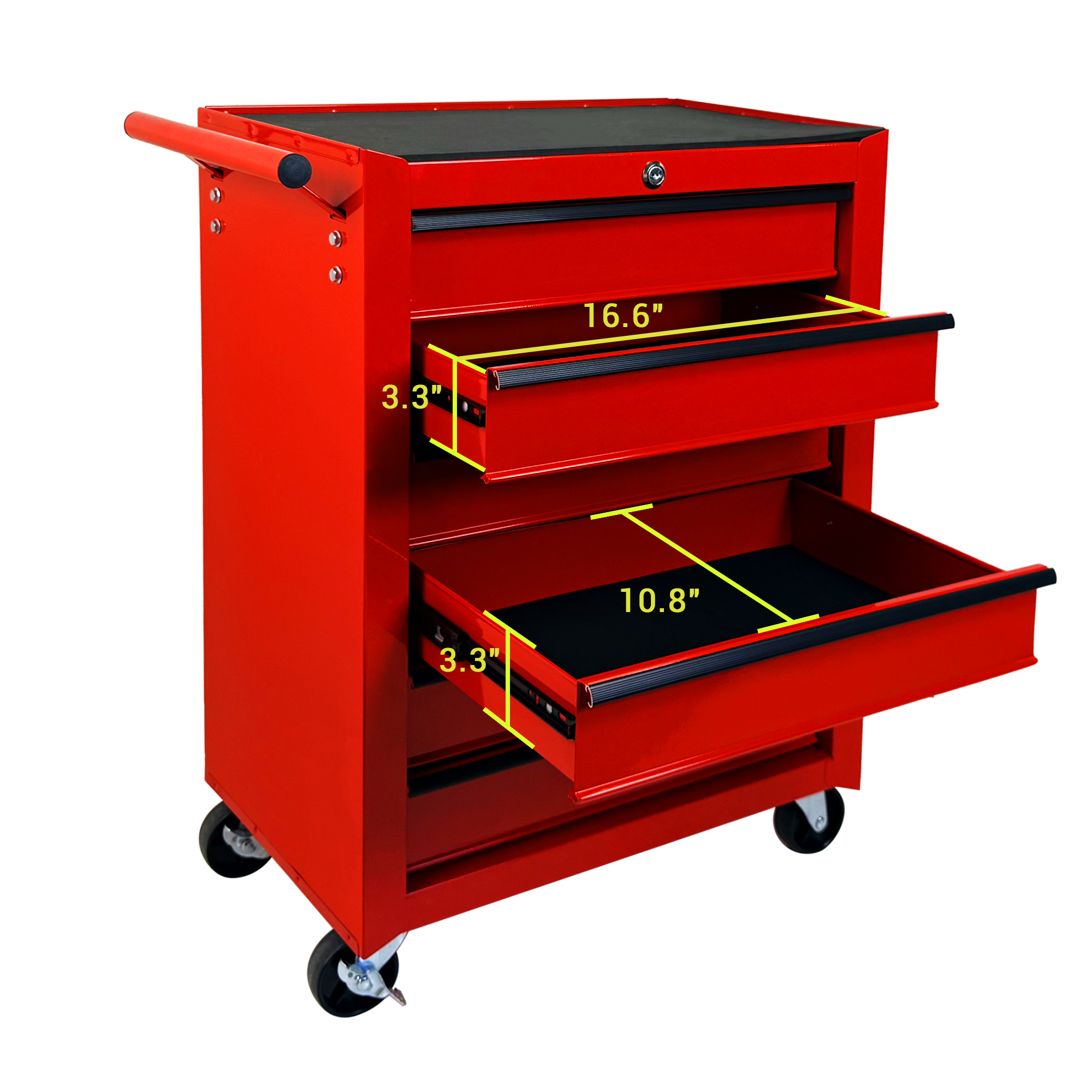 Rolling Metal Tool Chest with 6 Drawers