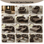 82.6" Upholstered Velvet Sofa with Nailhead Trim