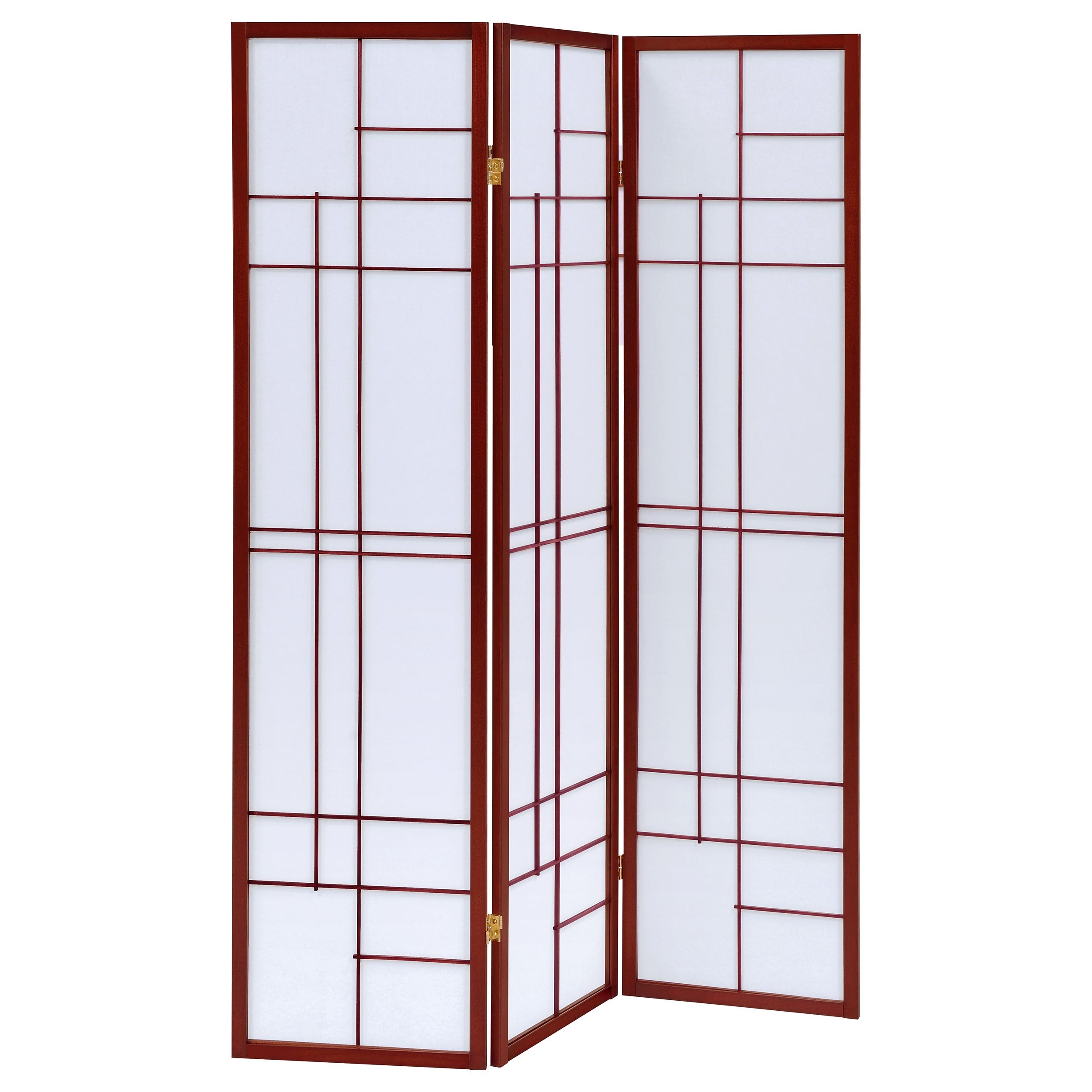 Katerina 3-Panel Room Divider Folding Shoji Screen Cherry-CoasterEveryday
