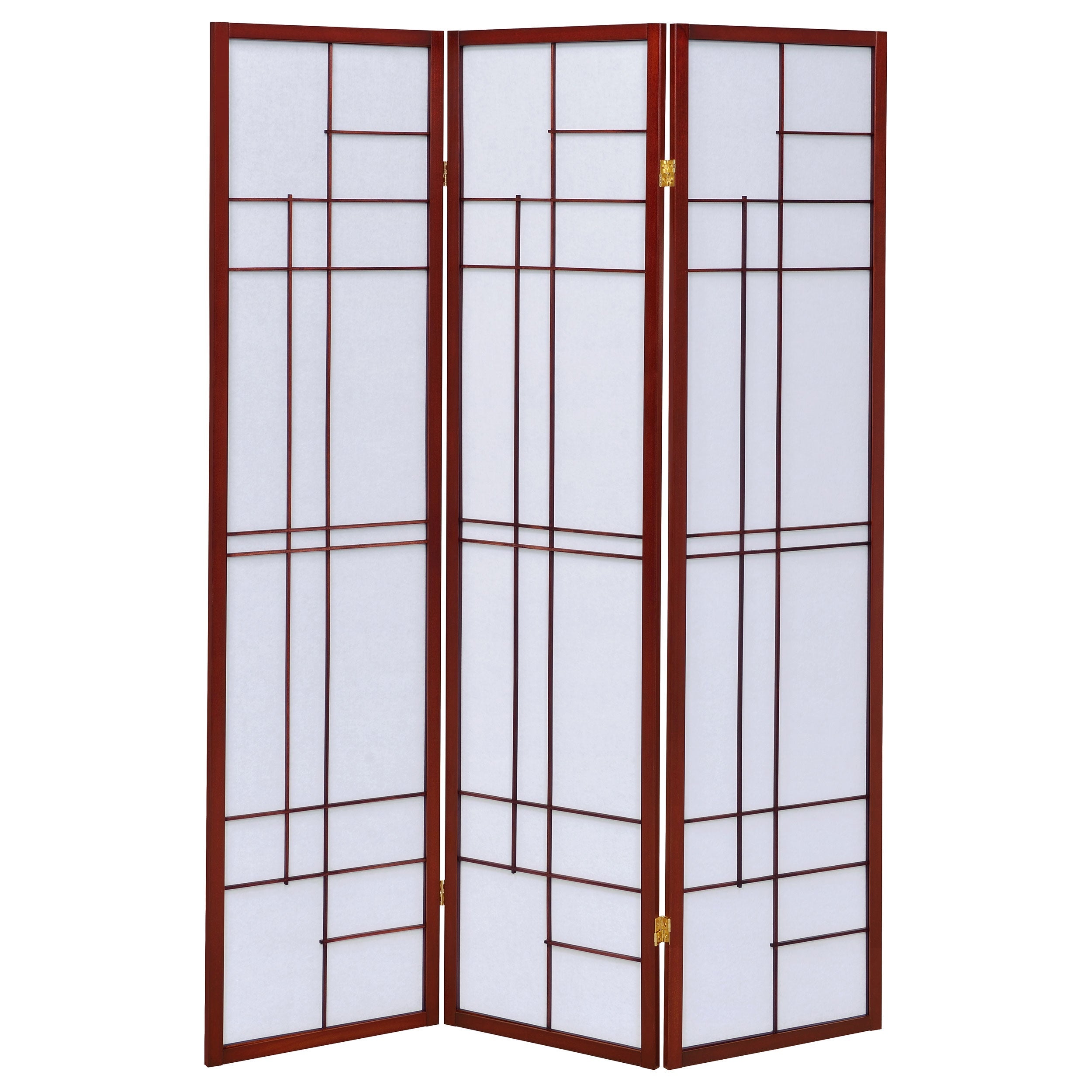 Katerina 3-Panel Room Divider Folding Shoji Screen Cherry-CoasterEveryday