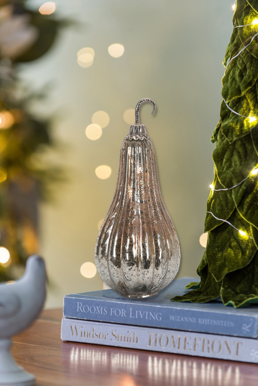 Foil Glass Lustre Mercury Gourd Ornament Decor