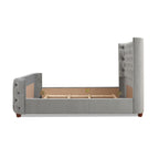 Brooklyn Queen Tufted Panel Bed Set, Opal