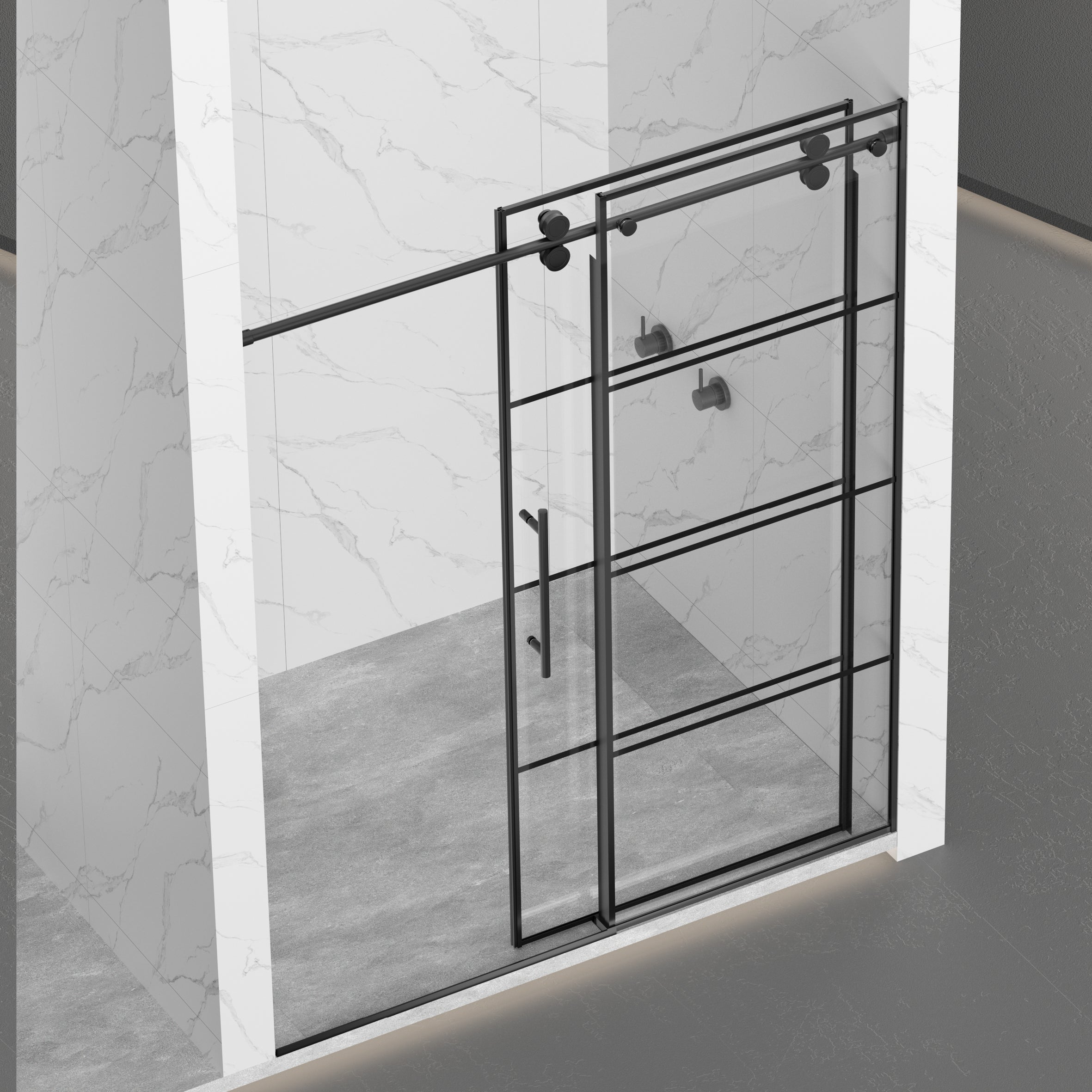 Adjustable Matte Shower Doors
