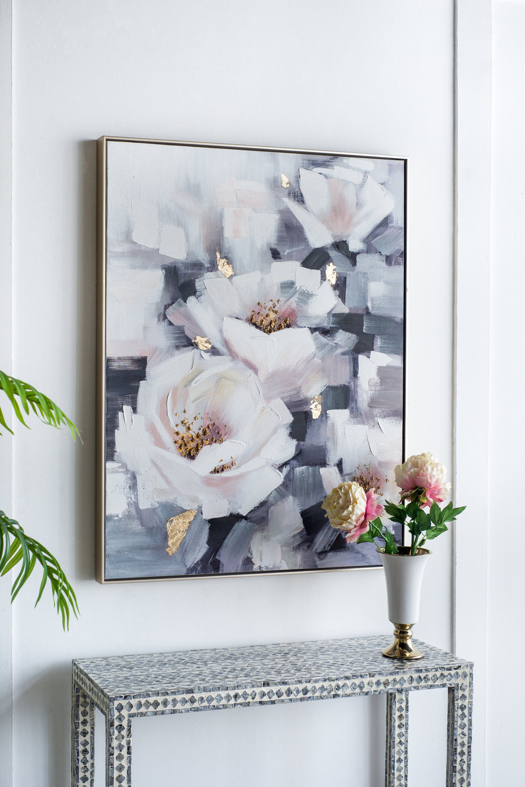 32.3x40.2" Sarah Framed Floral Wall Art