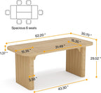 62" Modern Executive Desk