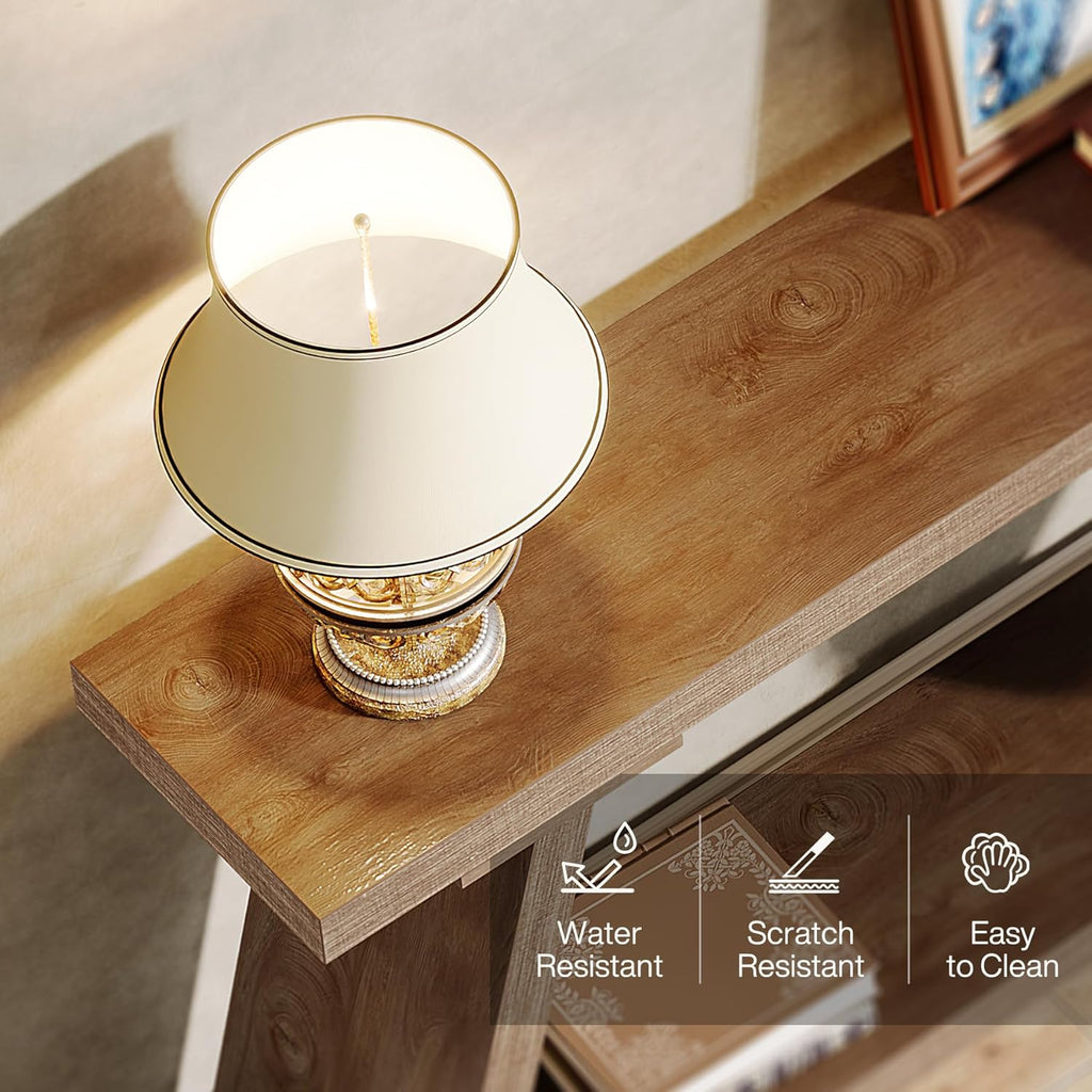 70.9” Extra Long Console Table Behind Couch