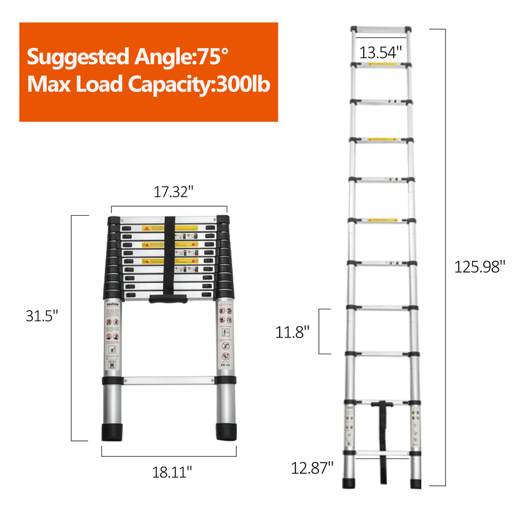 Telescoping Ladder 10.5FT
