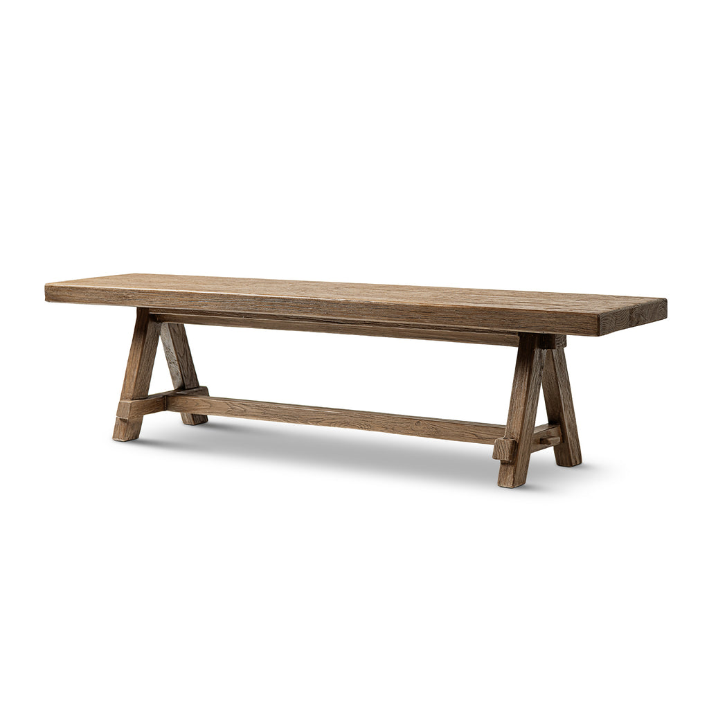 Hawthorne 72" Reclaimed Elm Trestle Dining Bench