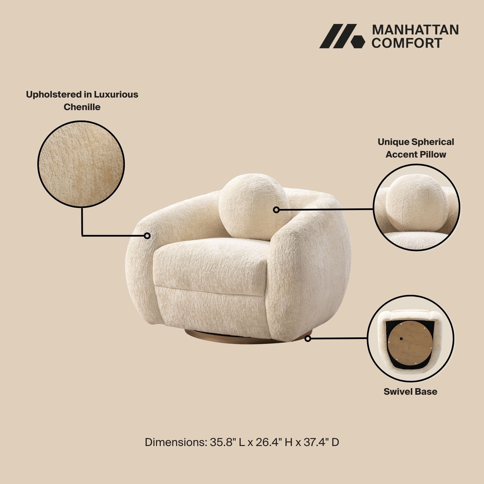 Tribeca - Swivel Lounge Chair