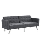 Convertible Sofa Bed in Dark Linen