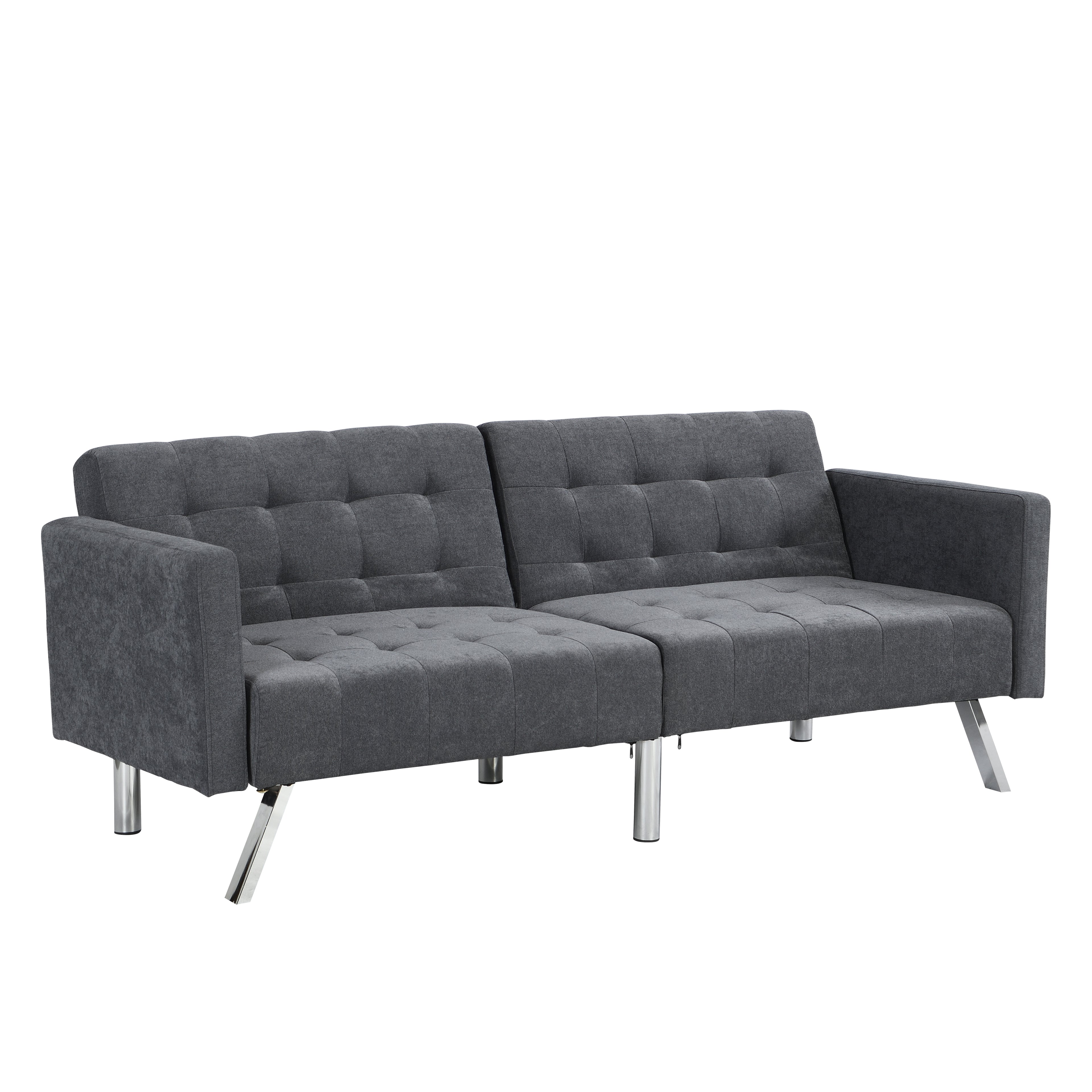 Convertible Sofa Bed in Dark Linen