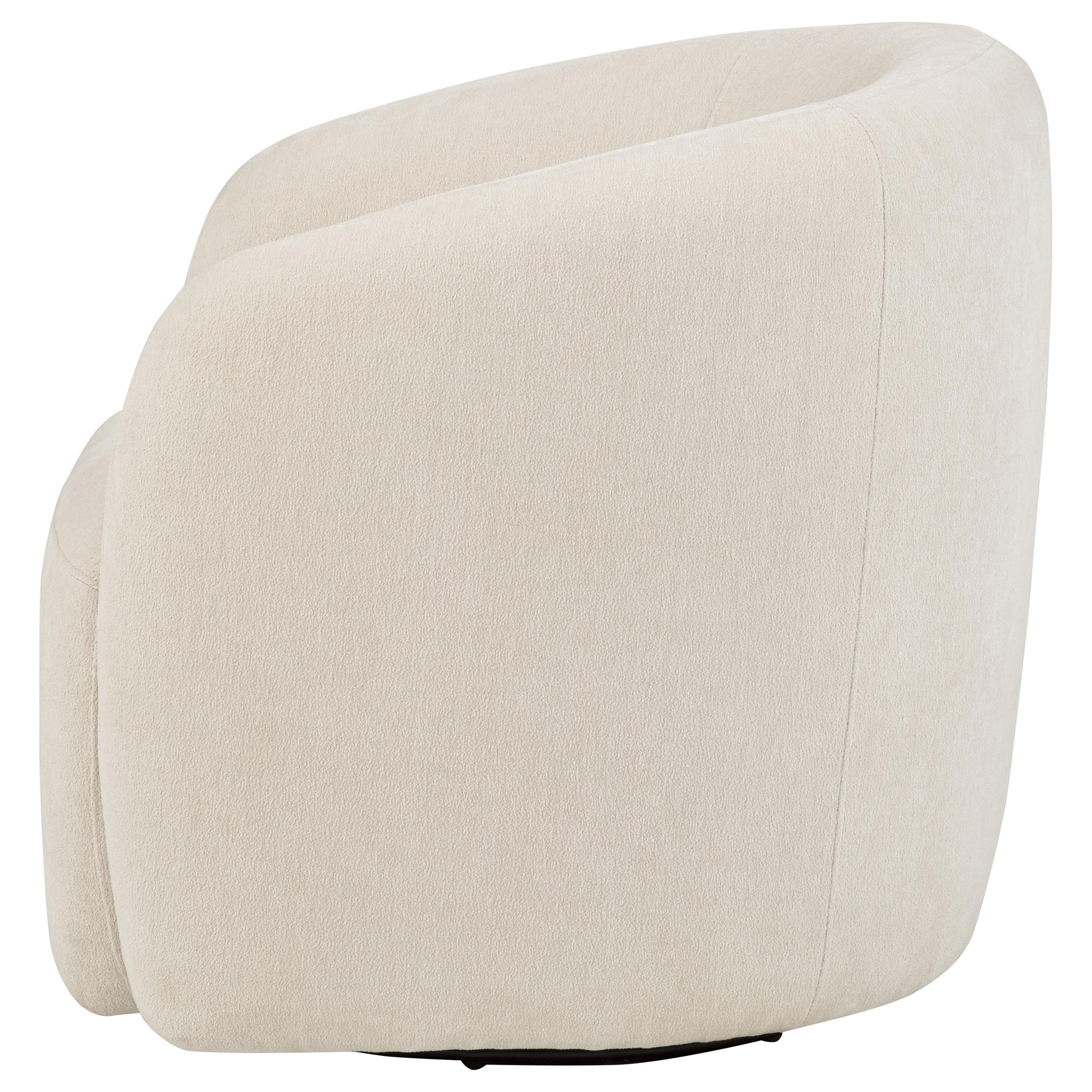 Gerley Chenille Upholstered Swivel Accent Chair Beige-