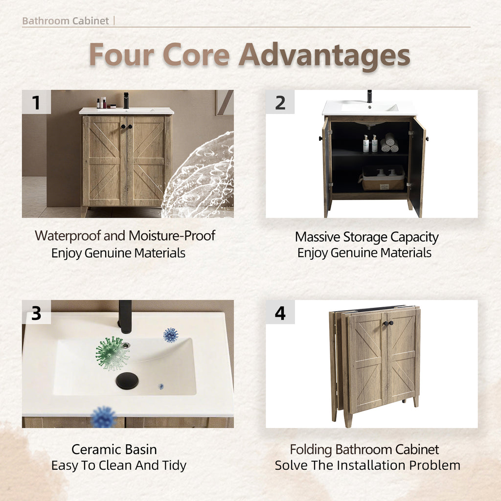 30 Inch Antique Bathroom Vanity