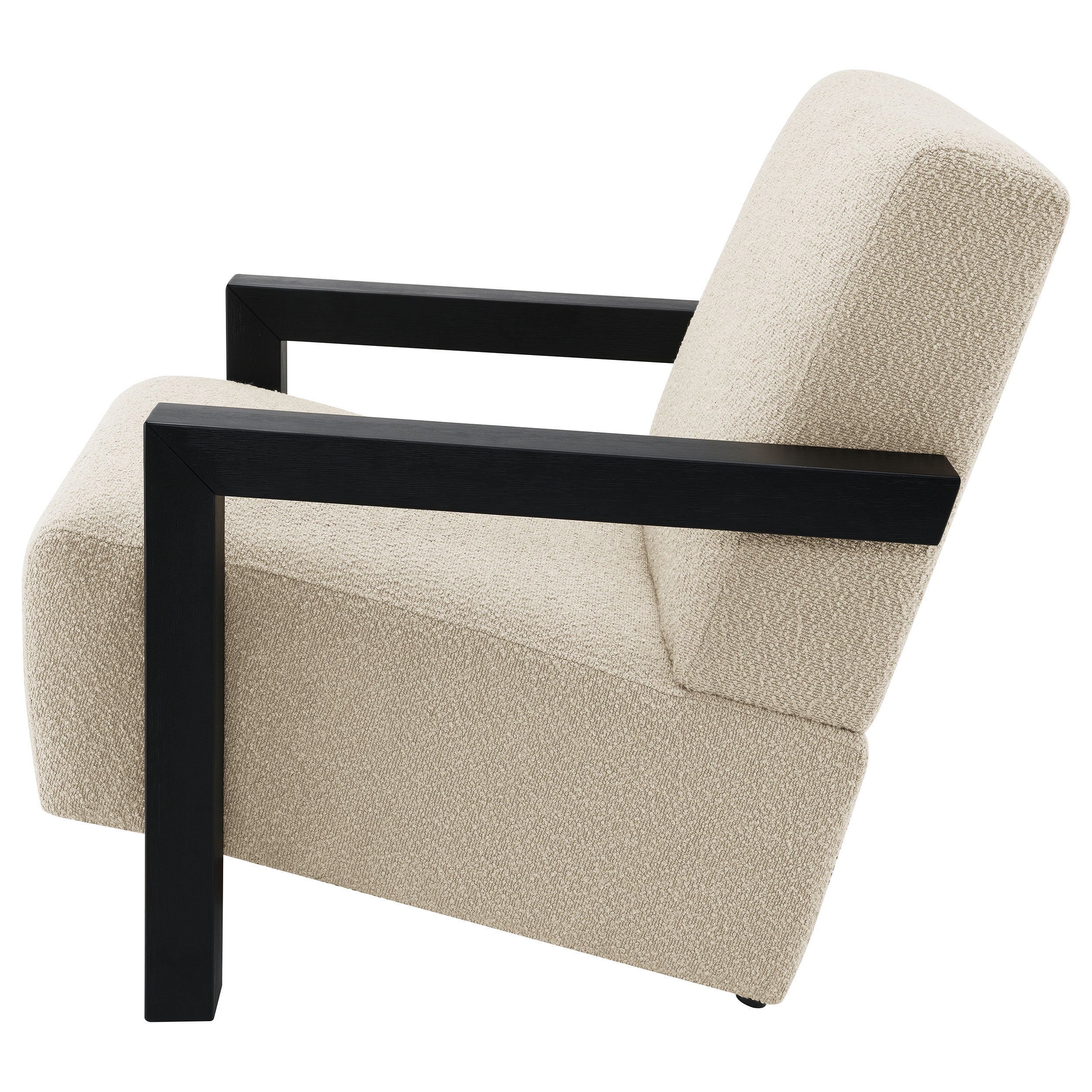 Fitzroy Boucle Upholstered Accent Arm Chair Latte-