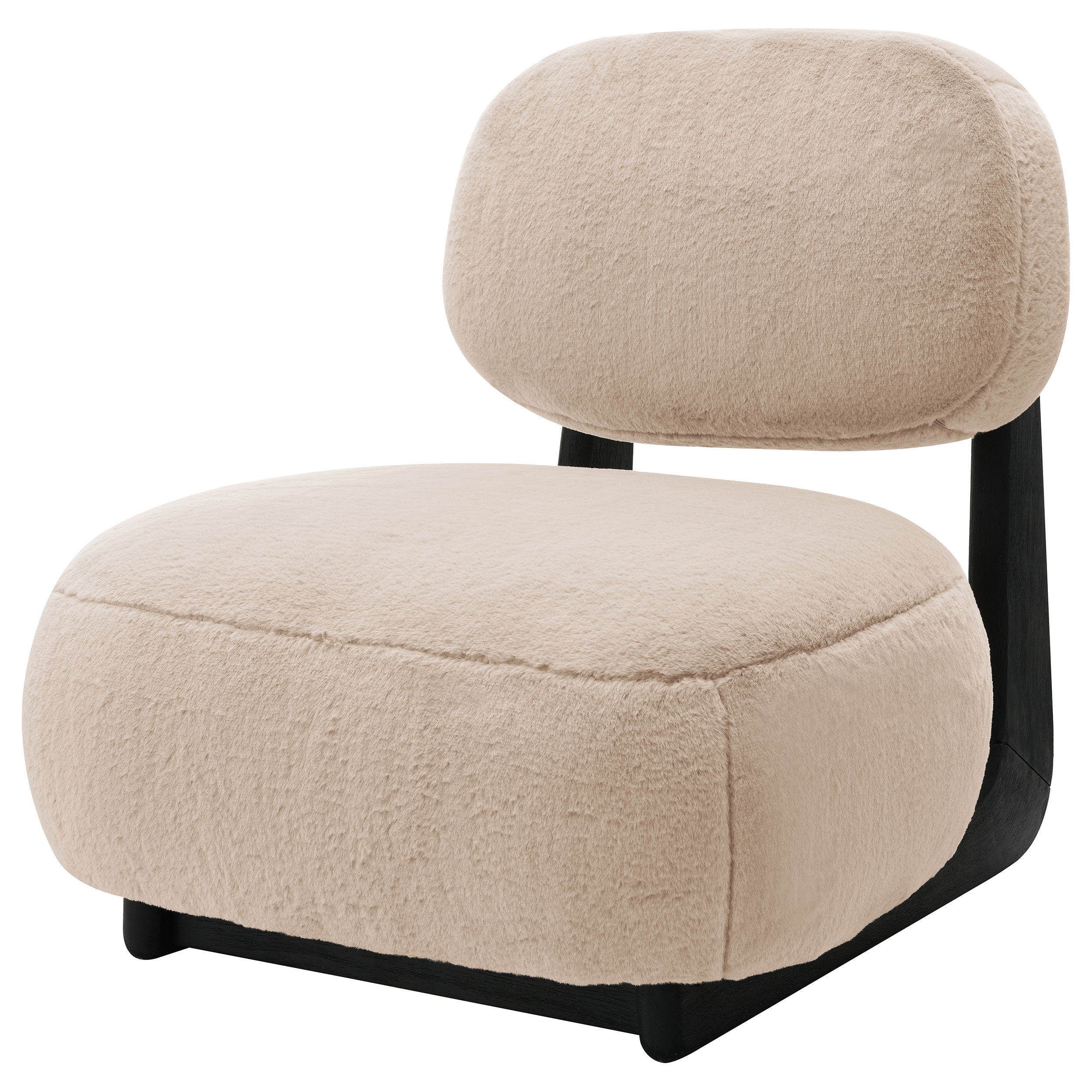 Duffie Upholstered Armless Accent Chair Camel-