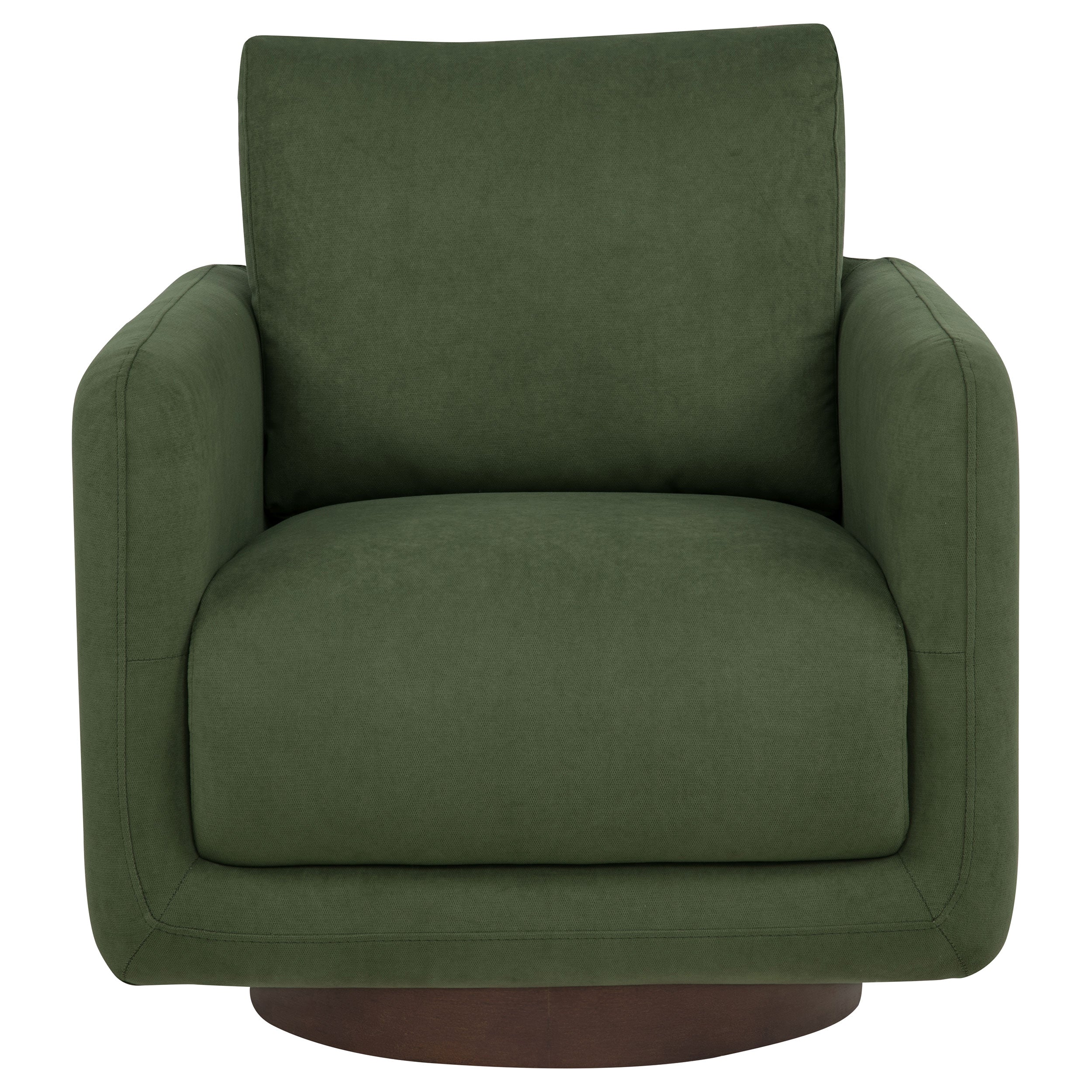 Iris Fabric Upholstered Swivel Accent Chair Matcha-