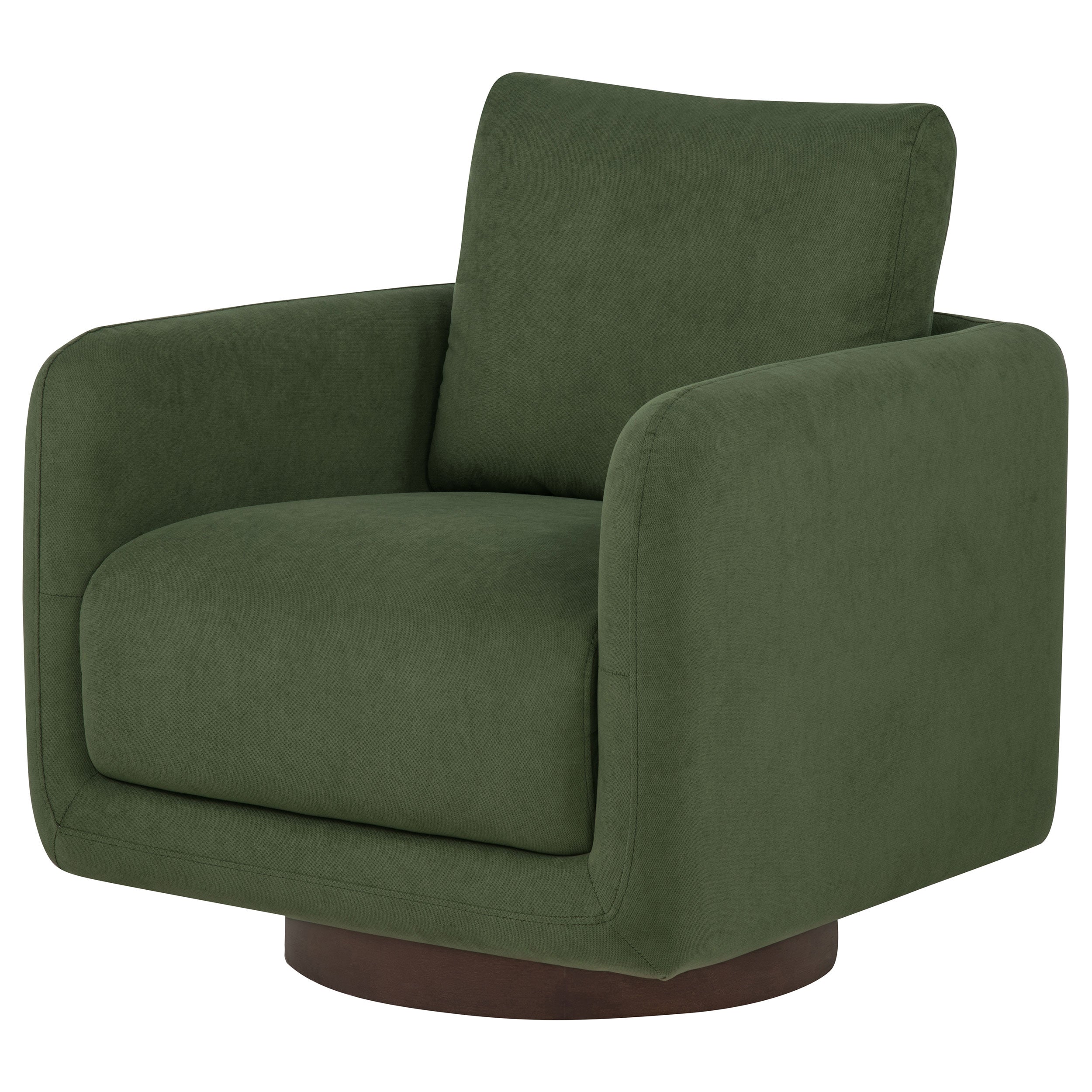 Iris Fabric Upholstered Swivel Accent Chair Matcha-