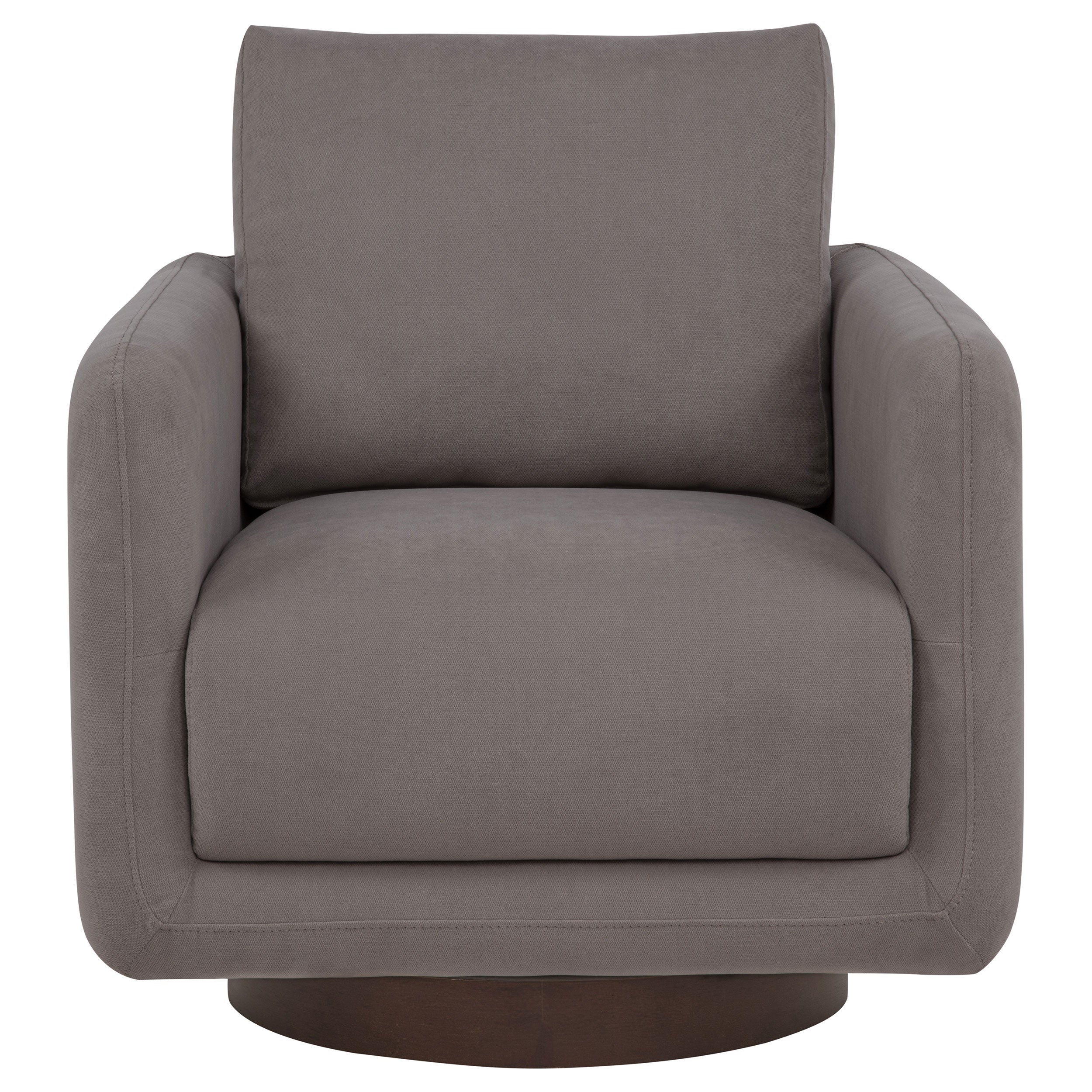 Iris Fabric Upholstered Swivel Accent Chair Stone-
