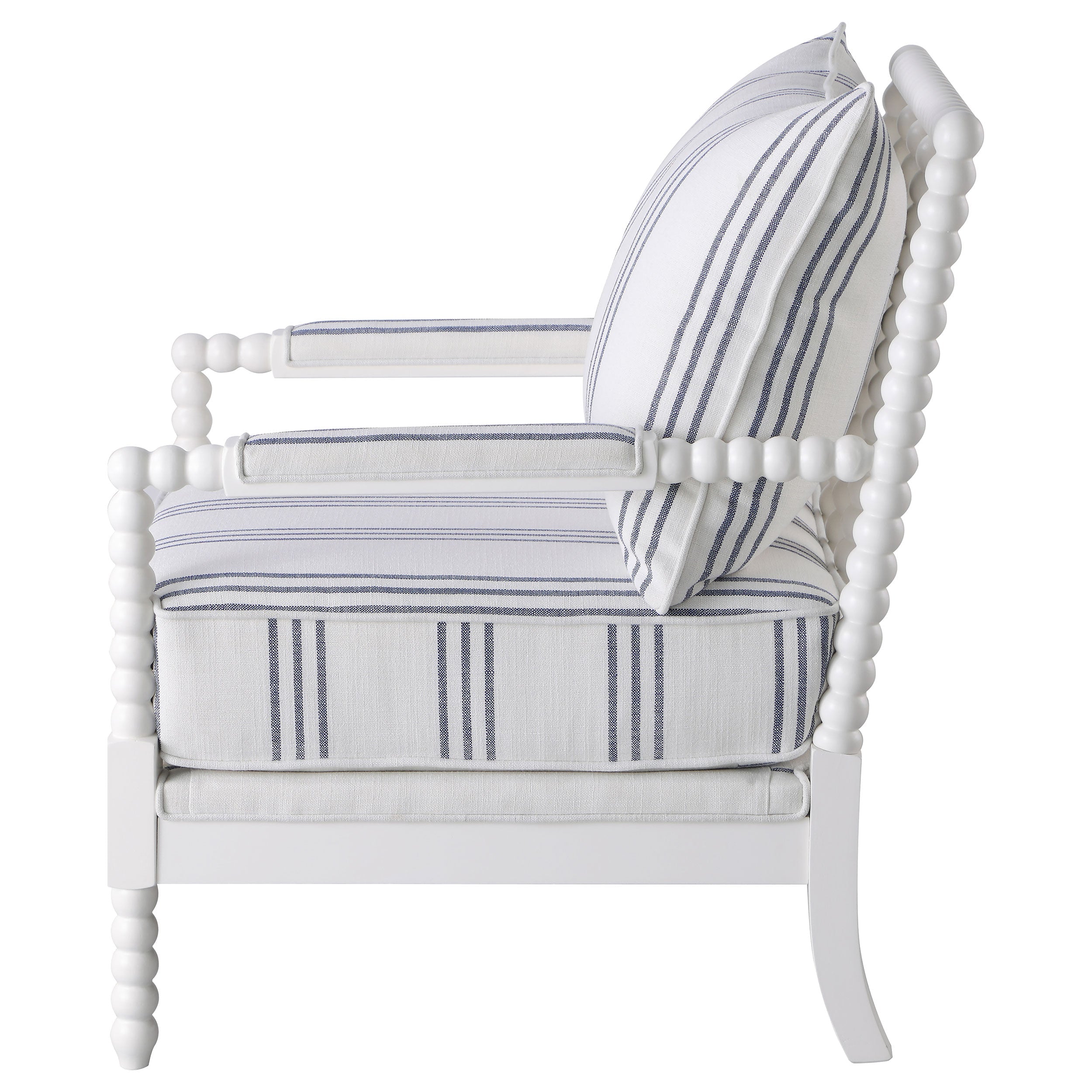 Blanchett Upholstered Bobbin Accent Chair White-CoasterElevations
