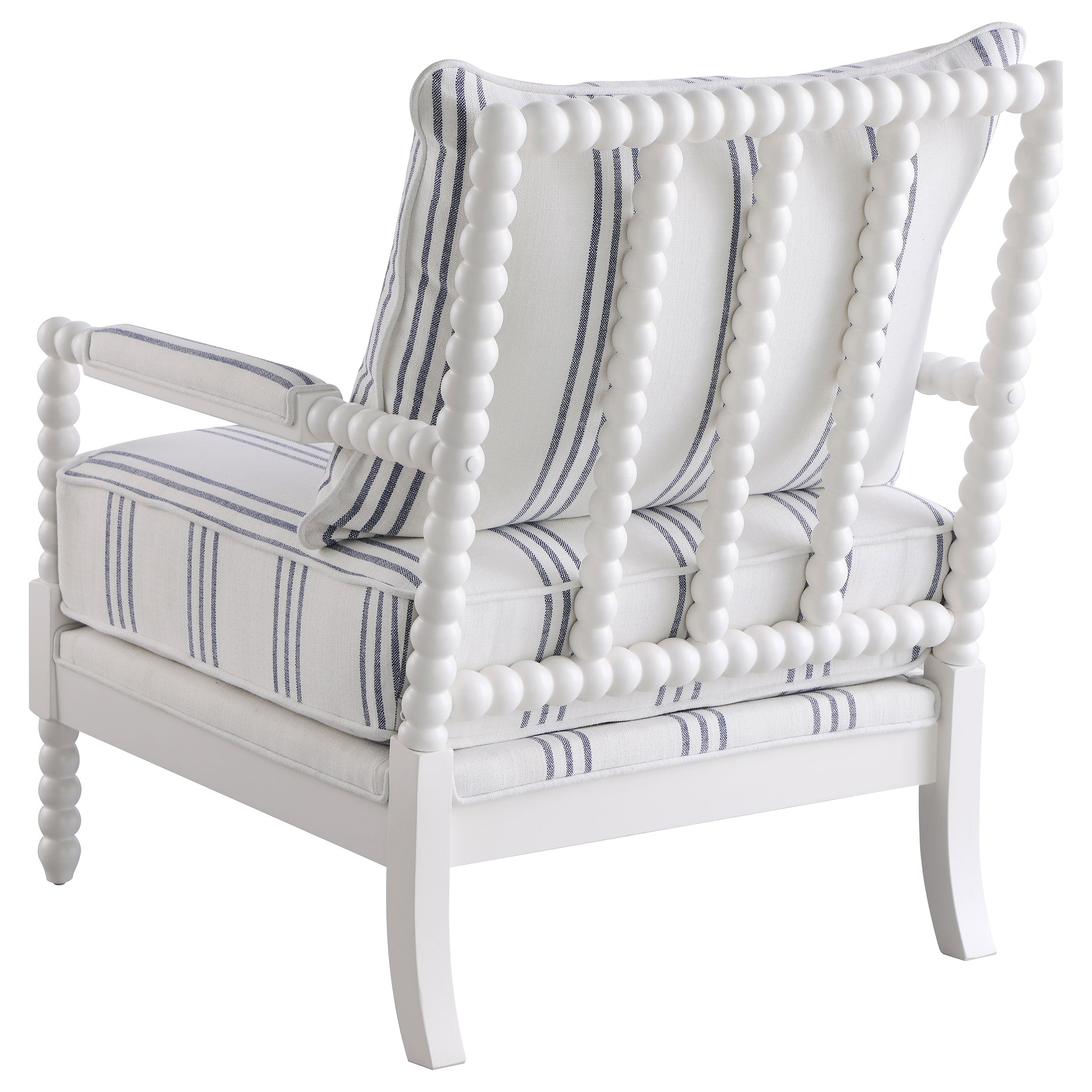 Blanchett Upholstered Bobbin Accent Chair White-CoasterElevations