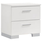 August Glossy Modern Bedroom Set