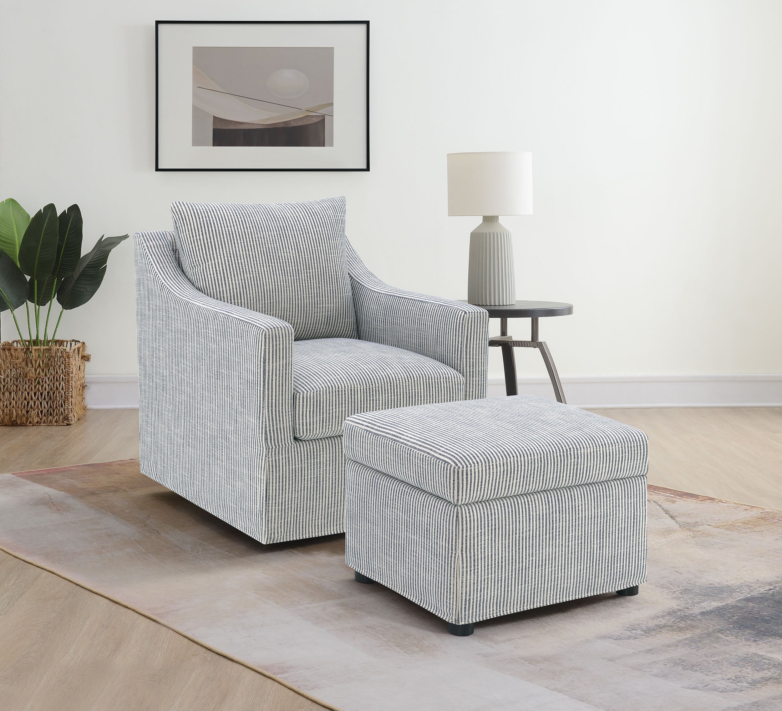 Winter Upholstered Sloped Arm Accent Swivel Chair Grey-
