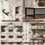 44.3" Farmhouse Sideboard Cabinet with Storage