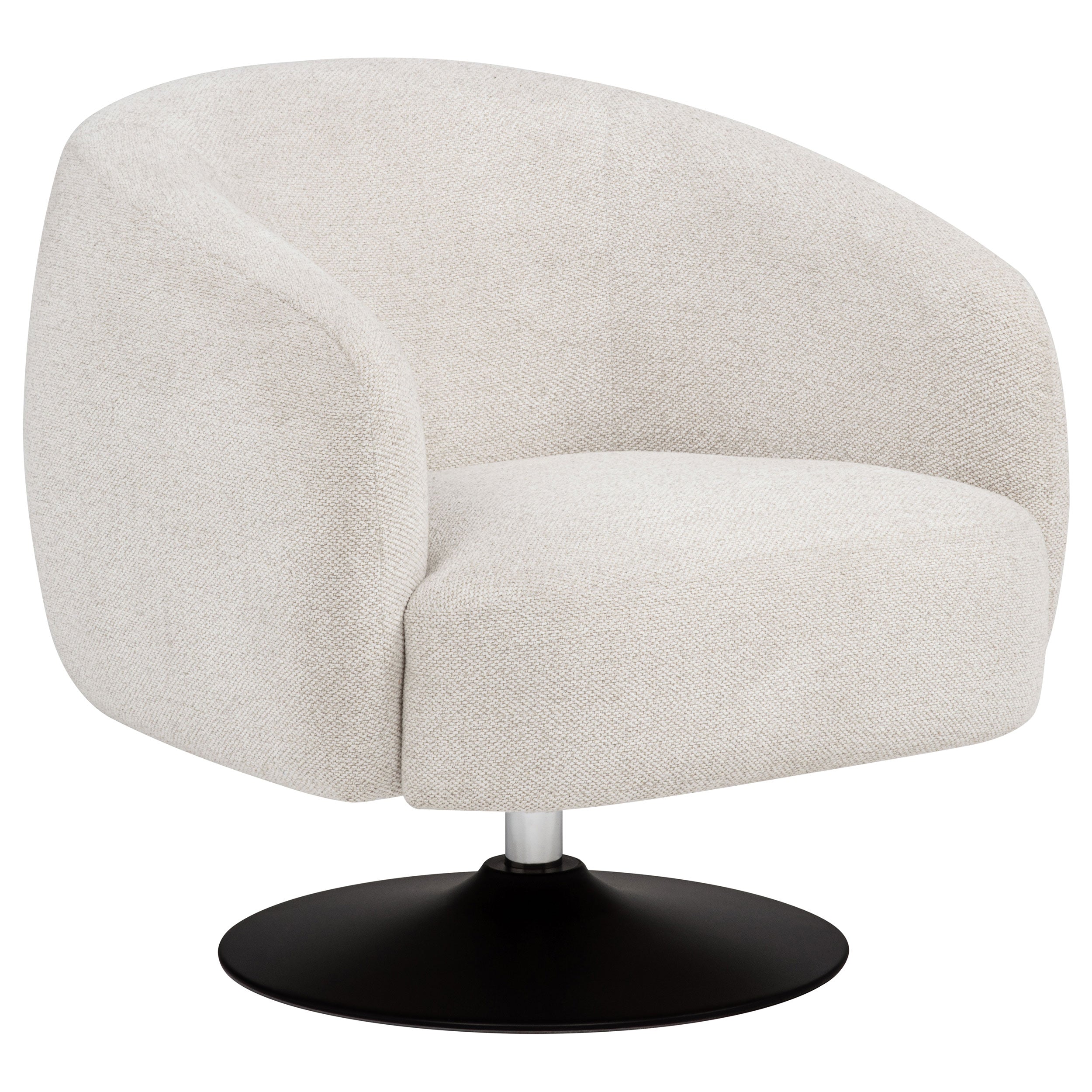 Dave Upholstered Barrel Back Swivel Club Chair Beige-CoasterElevations