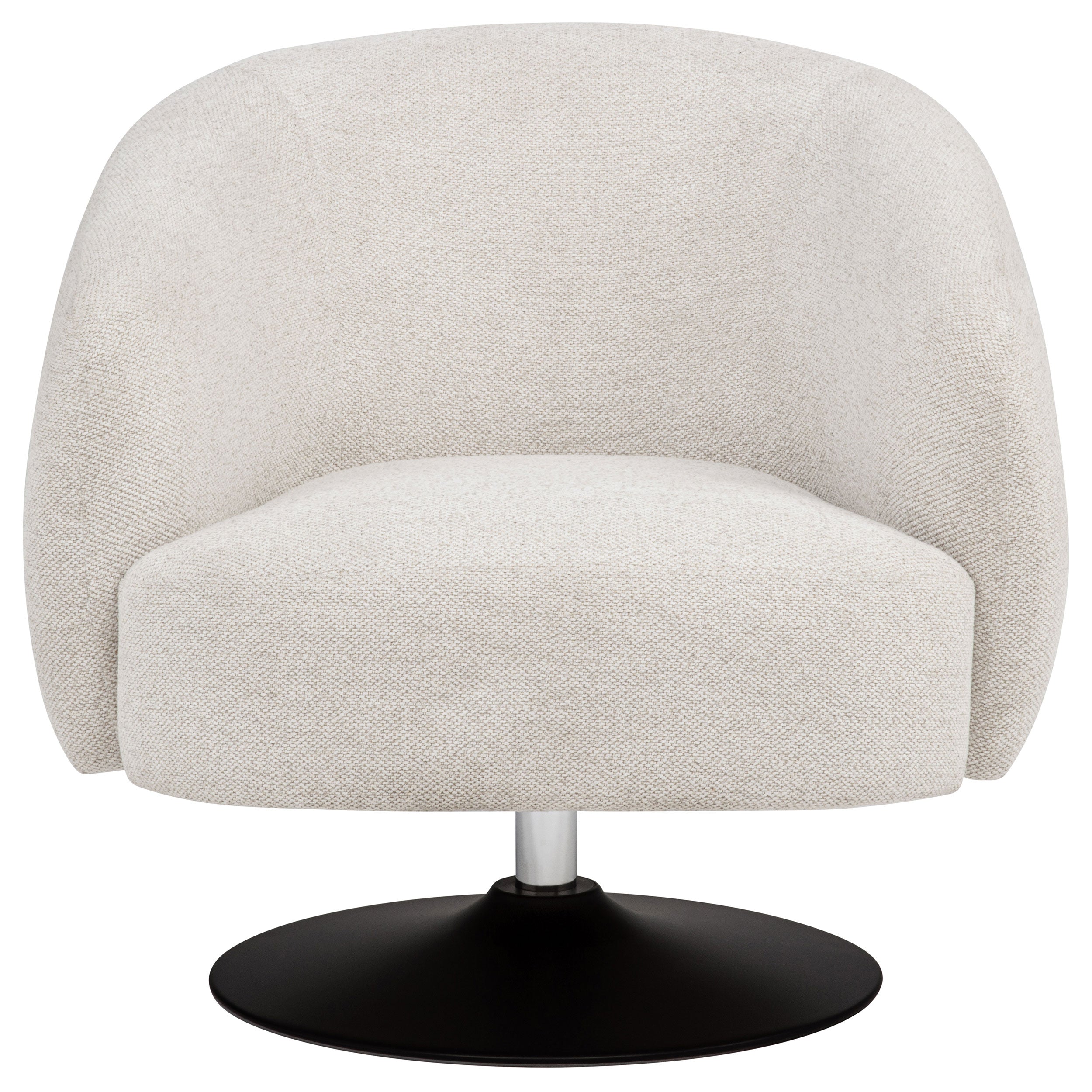 Dave Upholstered Barrel Back Swivel Club Chair Beige-CoasterElevations