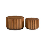 19.7"+27.5" Round Nesting Coffee Table Set of 2